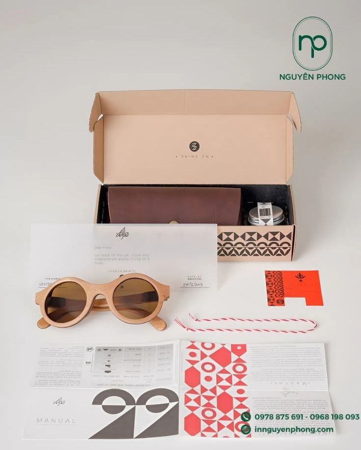 In hộp đựng trang sức dạng nắp gài